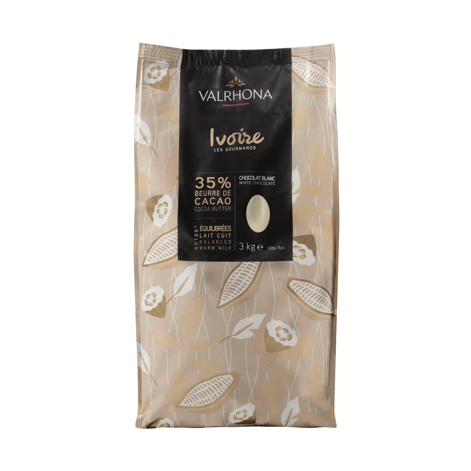 Valrhona Indulgent White Chocolate; Ivoire 3 Kg