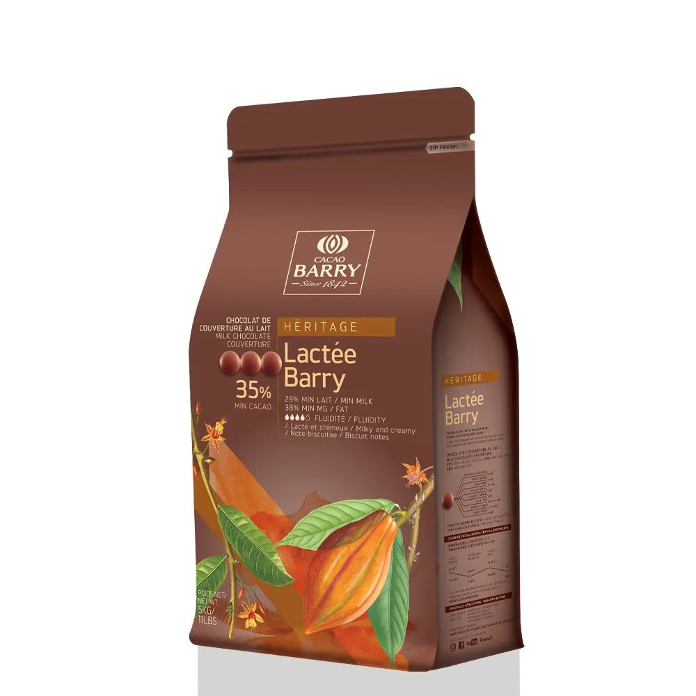Cacao Barry Milk Chocolate; Lactee Barry 5 Kg