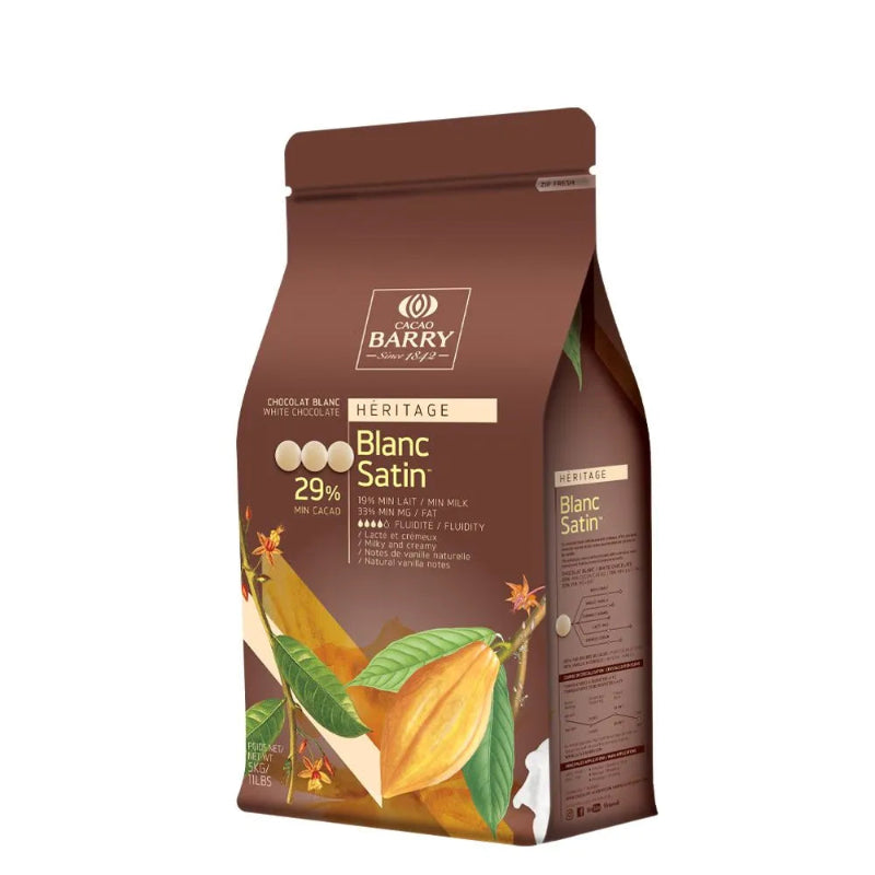 Cacao Barry Blanc Satin White Chocolate - 5kg