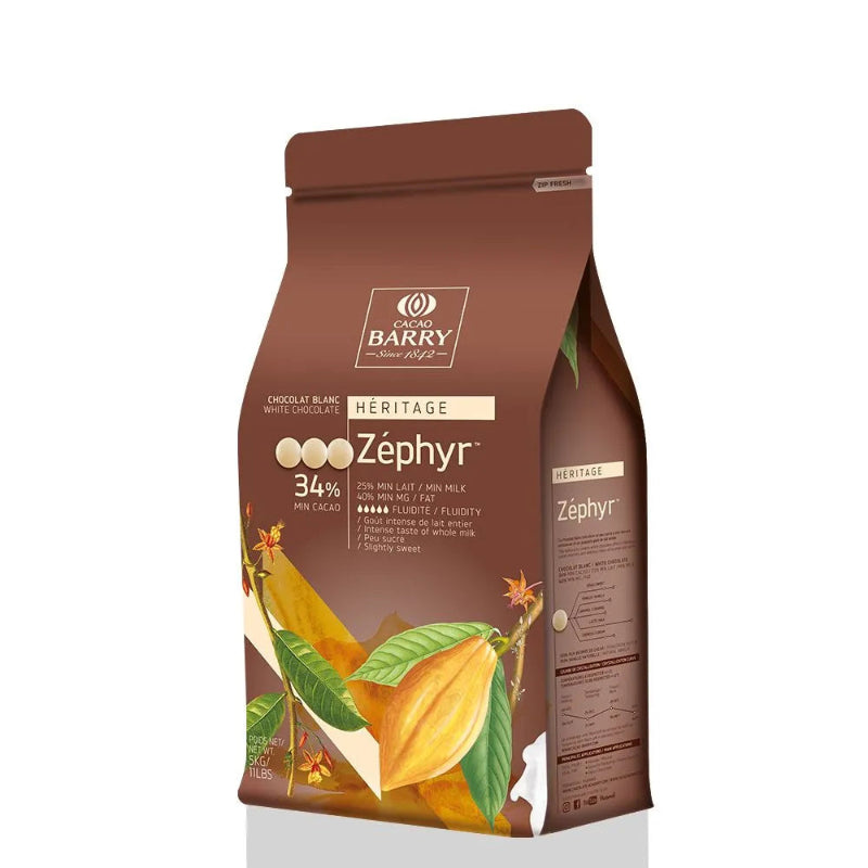Cacao Barry Zephyr White Chocolate - 5kg