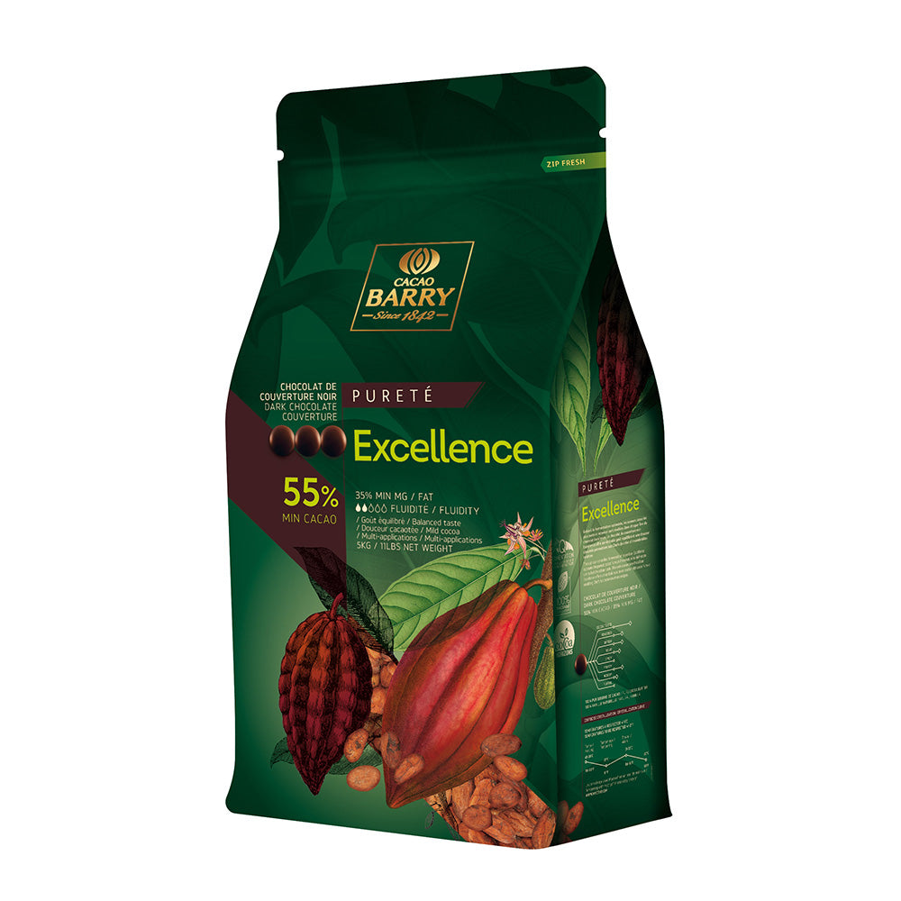 Cacao Barry Dark Chocolate; Excellence 5 Kg