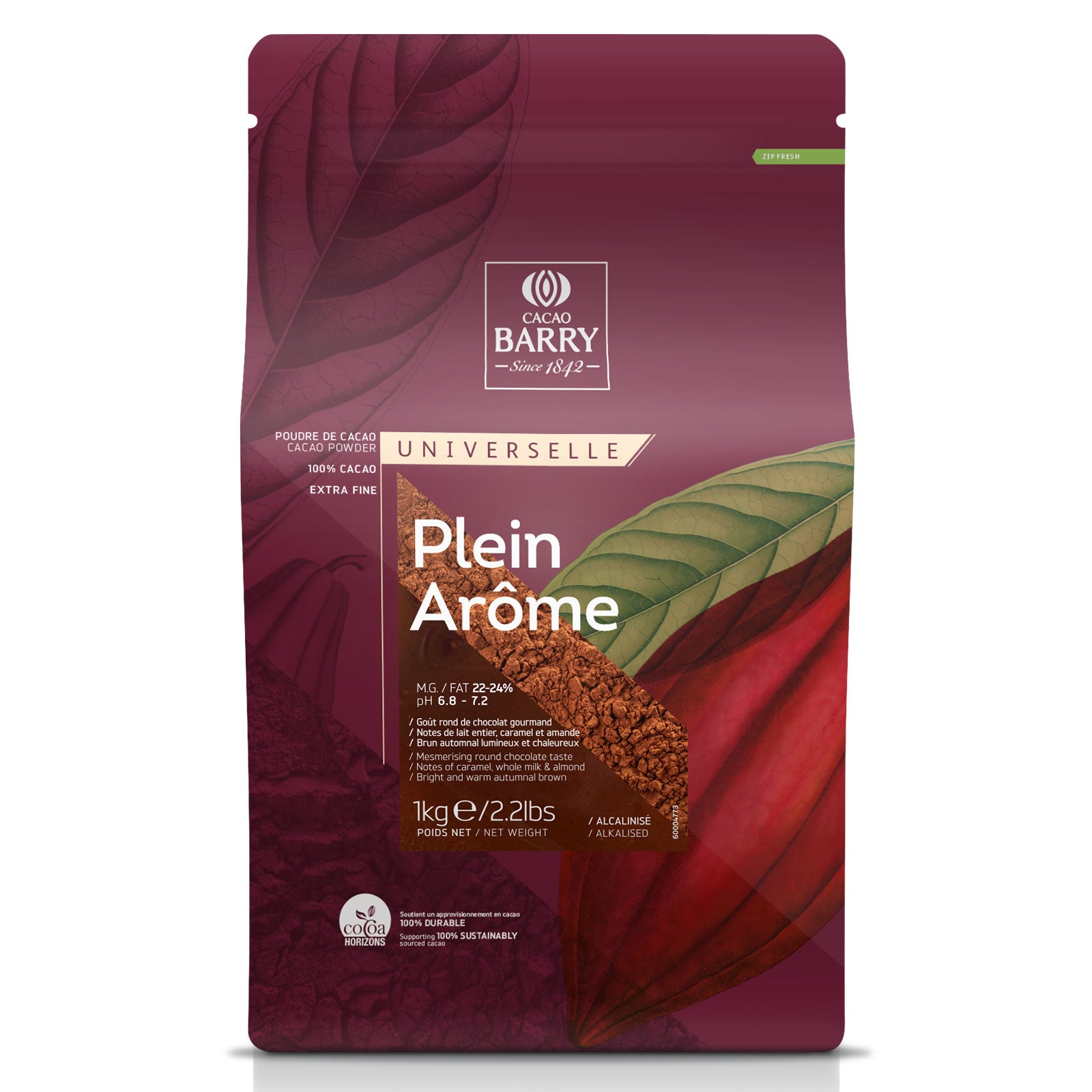 Cacao Barry Cocoa Powder; Plein Arome