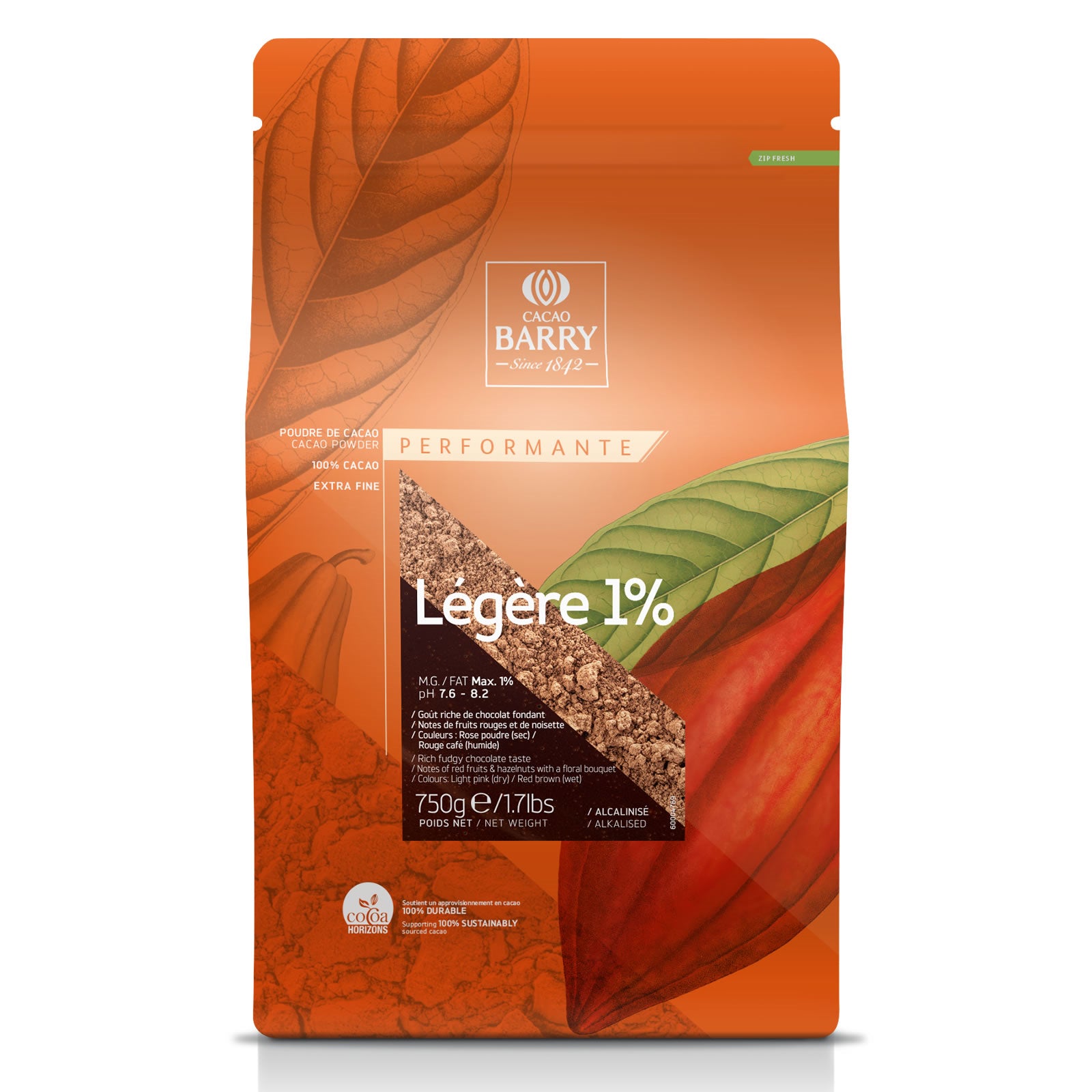 Cacao Barry Cocoa Powder; Legere 750g