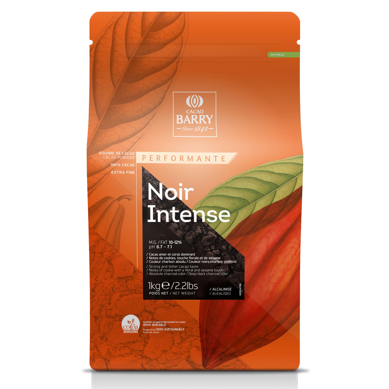 Cacao Barry Cocoa Powder; Noir 1kg