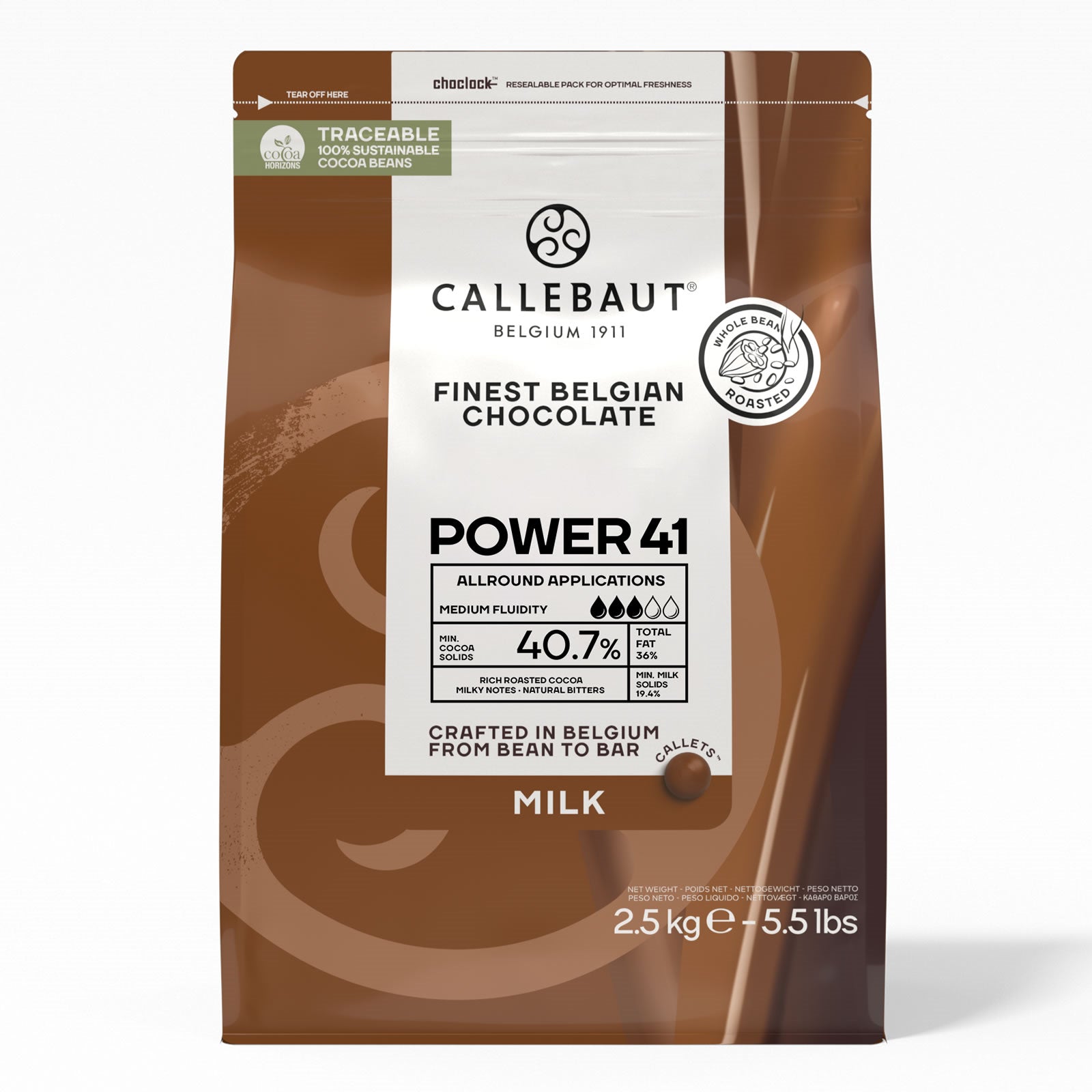 Callebaut Milk Chocolate Power 41 2.5 Kg