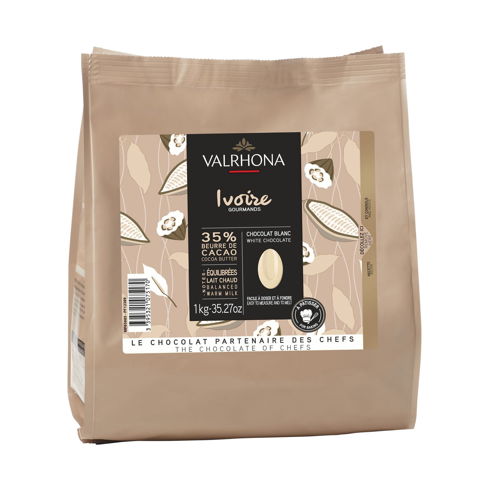 Valrhona Ivoire 35% Indulgent White Chocolate