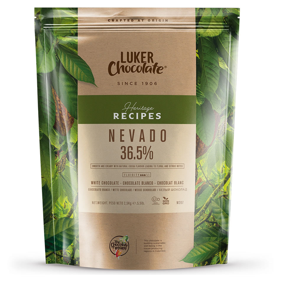 Luker Chocolate Heritage Recipes; White Chocolate; Nevado 2.5kg