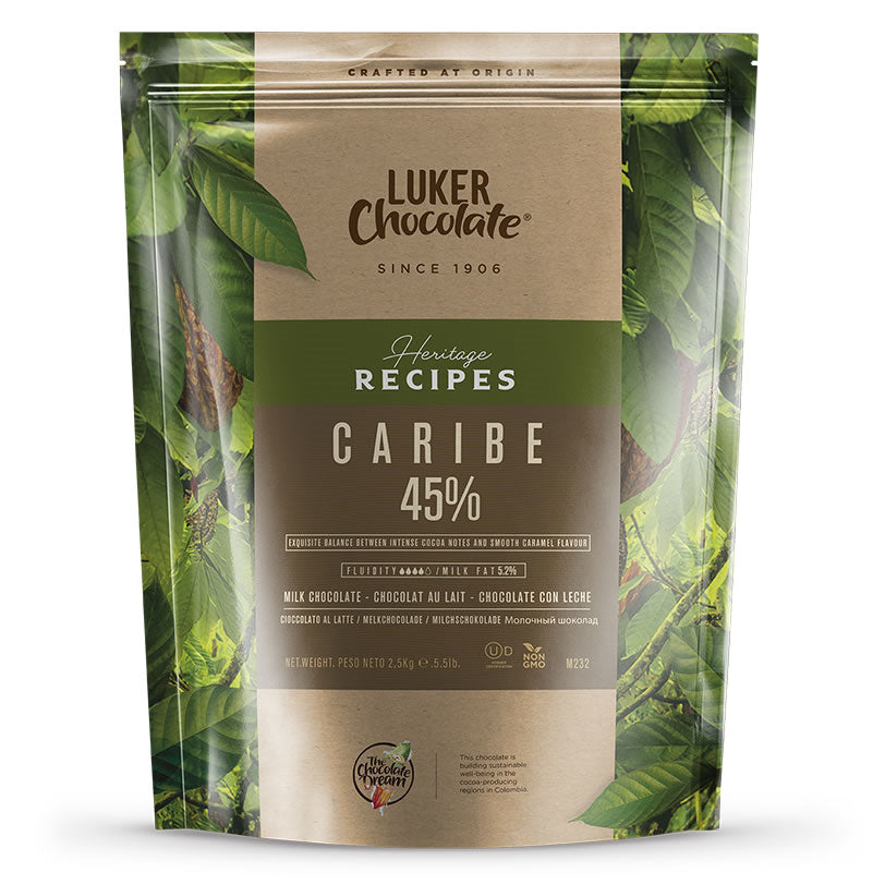 Luker Chocolate Heritage Recipes; Milk Chocolate; Caribe 2.5 Kg