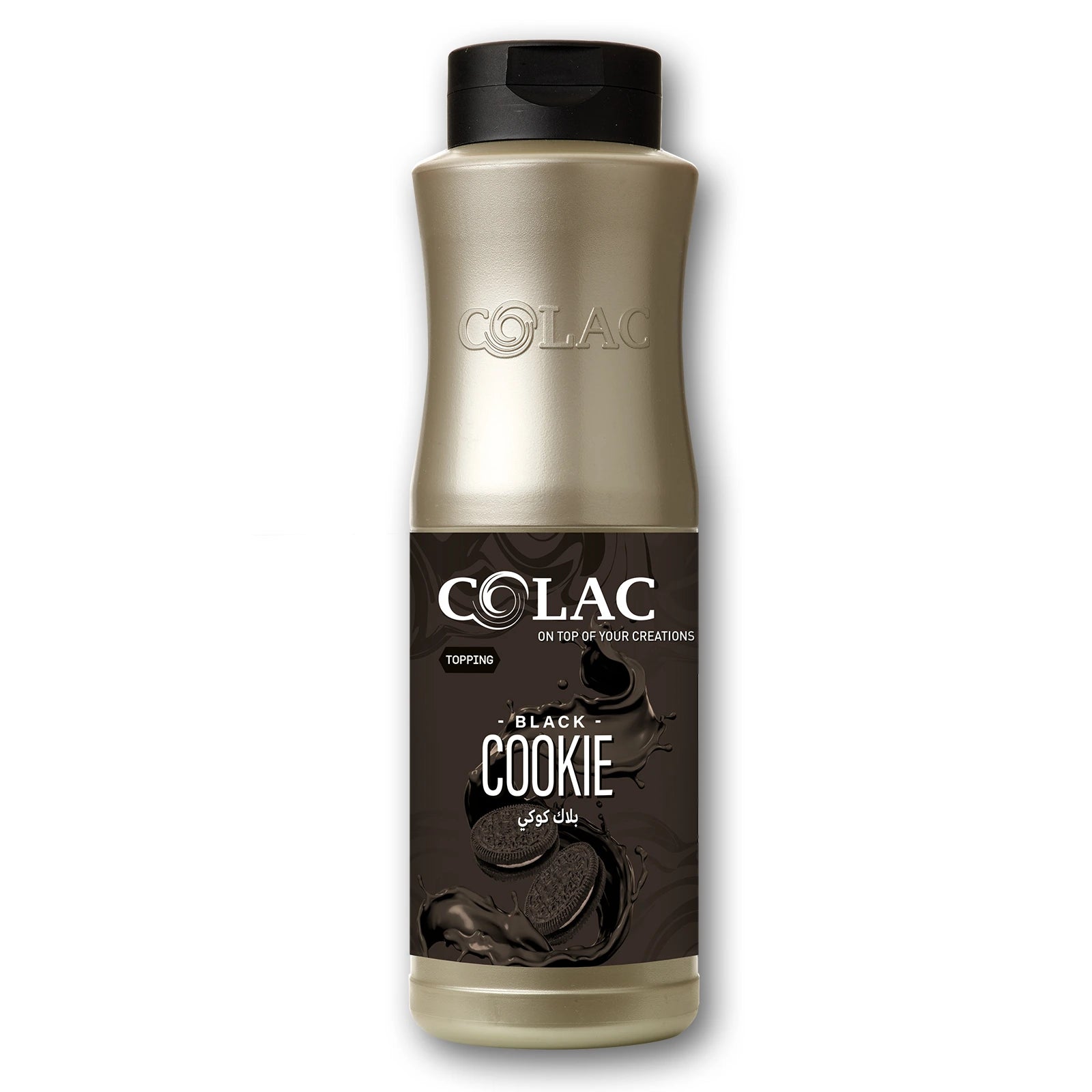 Colac Black Cookie Topping Sauce 1kg Bottle