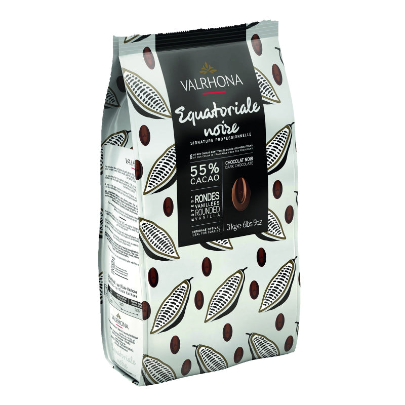 Valrhona Equatoriale Noire 55% dark chocolate feves