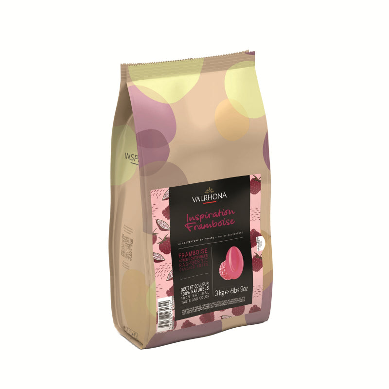 Valrhona Raspberry Inspiration fruit couverture drops