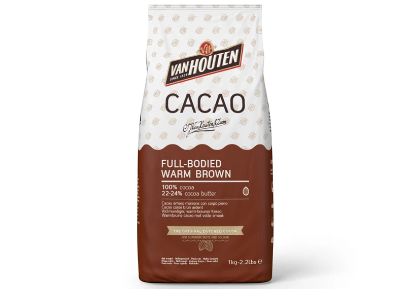 Van Houten; Full Bodied Warm Brown Cocoa Powder 1kg