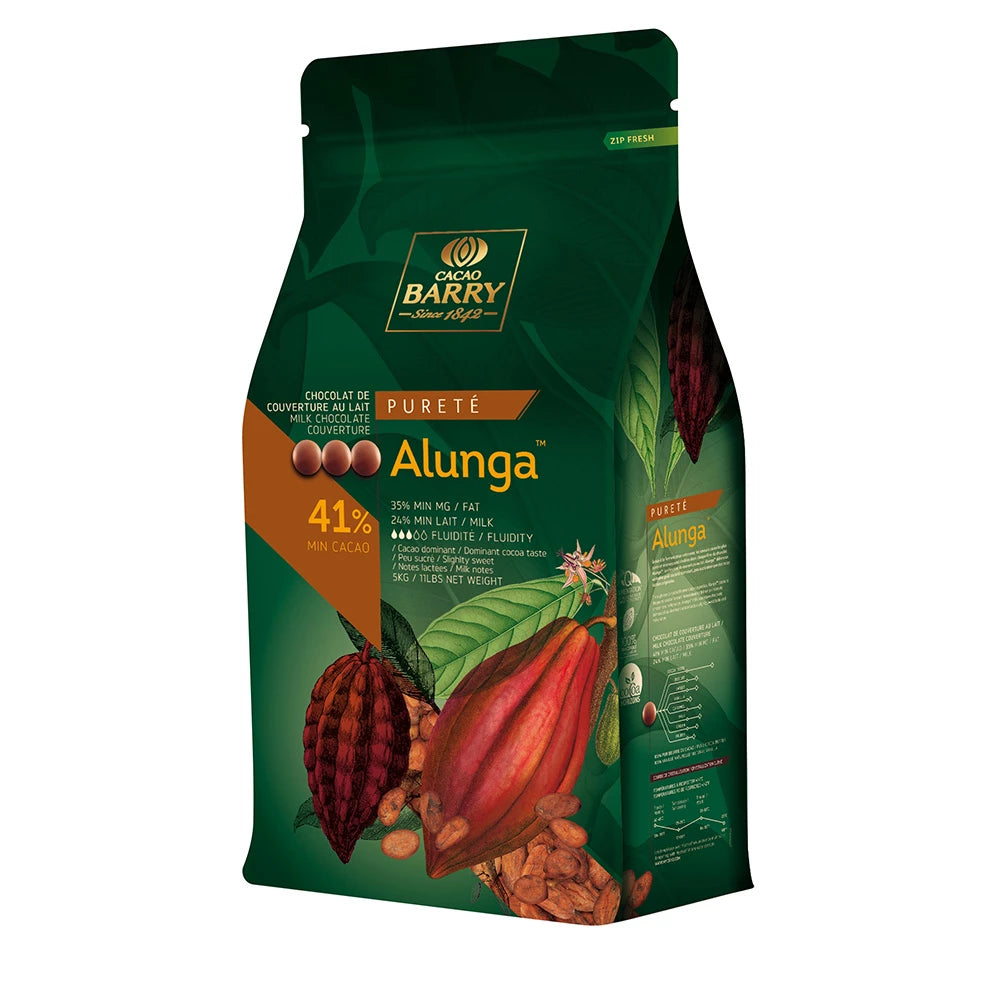 Cacao Barry Milk Chocolate; Alunga 43% 5 Kg