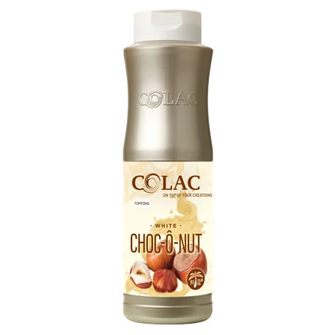 Colac White Choc-o-nut Topping Sauce 1kg bottle